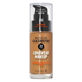 Revlon Colorstay SPF 15 - Base de maquillaje para piel mixta y grasa, Golden Caramel, 29,57ml