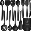 Silicone Kitchen Utensils Set, 600°F Heat Resistant Silicone Cooking Utensils,