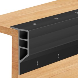 Maasechs Dock Bumpers Full Face Edge PVC Profile Guard with Adhesive Backing Dock Bumpers Fender for Straight Edge and Side Full Protection for Protecting Large Boat (Black,15 Pcs)