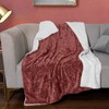 PHF Sherpa Fleece Throw Blanket, Thick Warm Plush Blanket for