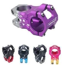 BESNIN Bicycle Stem MTB Stem 31.8 mm 50 mm Colourful Short Bicycle Stem Mountain Bike Stem Handlebar Stem for Cycling Aluminium Alloy (Purple Grey)
