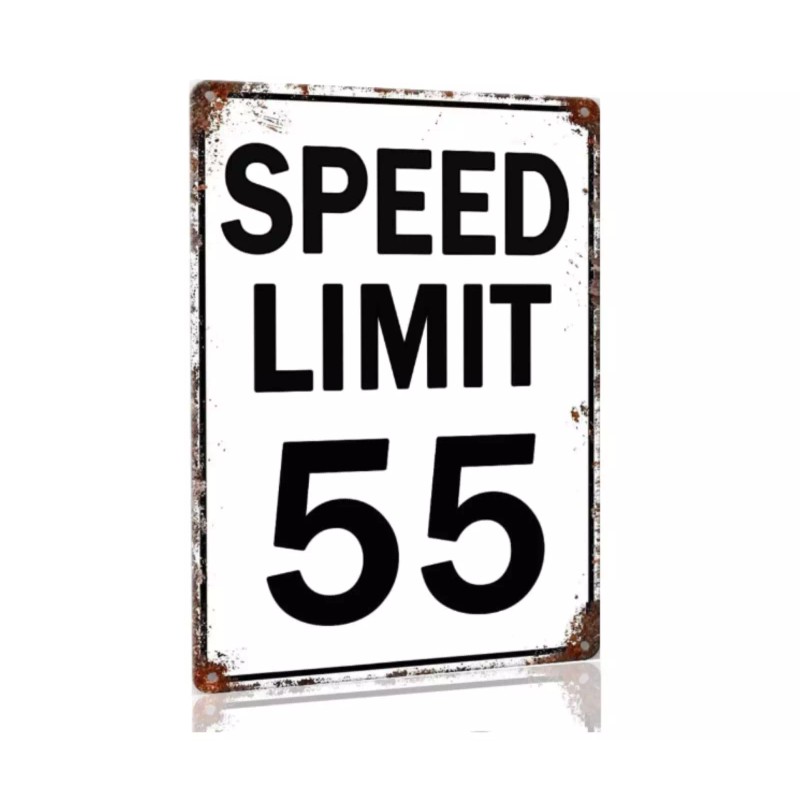 Speed Limit 55 Sign Road Street Sign Metal 55th Birthday