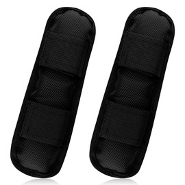 Lotsdonxia Universal Shoulder Strap Pad – Removable Fastener Extra-Thick Adjustable Cushion for Luggage, Laptop Bags, and Guitar Straps (Black)