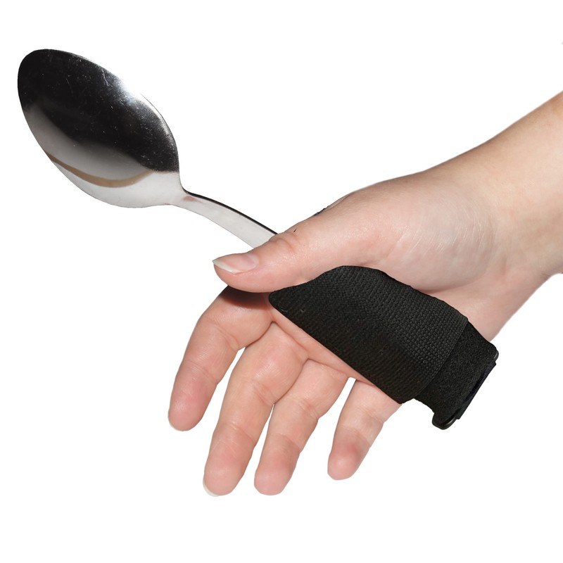 Rehabilitation Advantage Universal Foam Grip Utensil Holder, Black