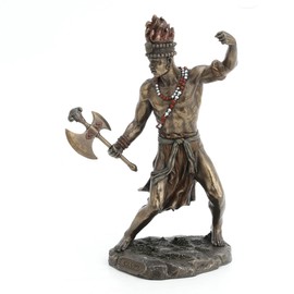 Veronese Design Chango - God of Fire, Thunder, Lightning and War Statue Sculpture Figurine