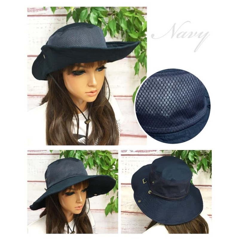 Hat-1462-02 Happy Hat, Cool Mesh, Safari Hat, Wide Brim, Non-stuffy,