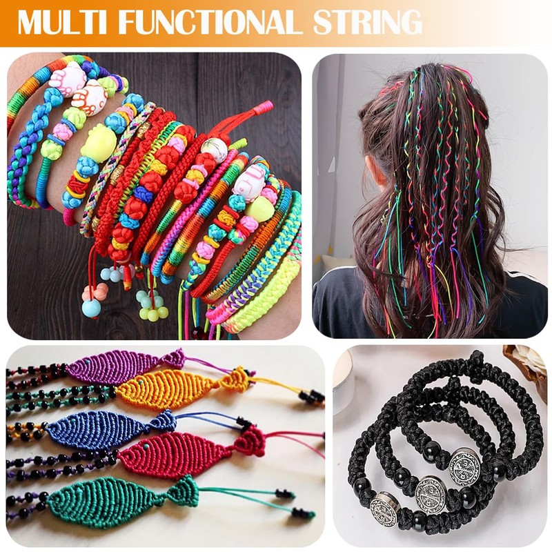Suo Long 15 Colours Nylon String 1mm for Bracelet Making