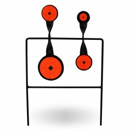 Birchwood Casey World of Targets Steel Rimfire Targets, Shooting you can See and Hear - Quad Action Spinner