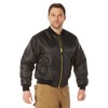 Rothco %Ma-1 Flight Jacket, Black, X-Large