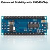 Nano V3.0 CH340 Atmega328P Development Board, 4 Pcs Microcontroller Board