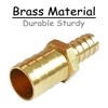 Uenede 2PCS Brass 5/16" to 1/2" OD Barb Reducer Barbed