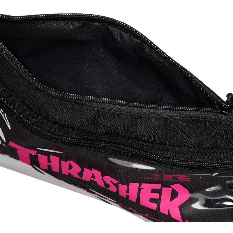 Slasher Sacoche Mini Shoulder Bag, Black/Pink