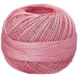 Handy Hands 210-Yard Lizbeth Cotton Thread, 25gm, Medium Pink