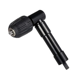 Voche Heavy Duty Aluminium 90° Right Angle Drill Attachment with 3/8" Keyless Chuck - Suitable for 3/8" (10mm) or 1/2" (13mm) Chucks