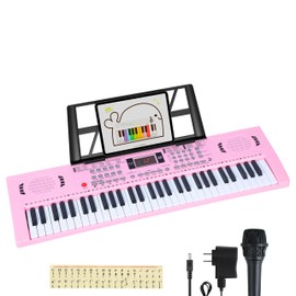 Piano keyboard 61 Key Electric Digital keyboard piano,portable piano w/Dual speaker Microphone Music Electronic Piano Birthday Christmas gifts for kids children