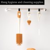 Godneei Leather S Hooks, Set of 4 S Hooks Black