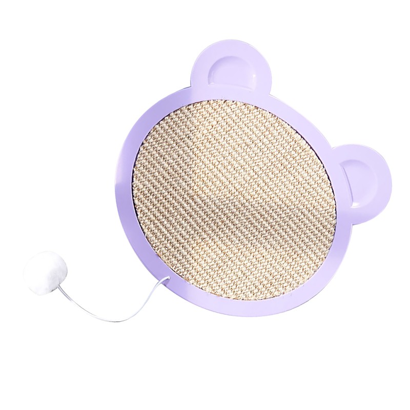 Sisal Cat Scratching Board Cartoon Cute Bear Head Shape Grinding