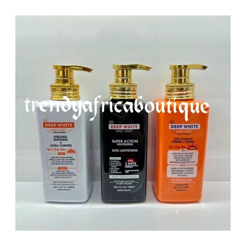 DEEPWHITE Deep White Half-C face & Body Lotion. Spf 50.