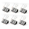 jojofuny 130Pcs Black Binder Clips Assorted for Home Office School