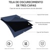 OSLIFE 2 Paneles Cortinas Blackout, Aislamiento Térmico para Sala/Recámara Ventana,Suave