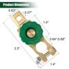 CZC AUTO Battery Quick Disconnect Switch Top Post Cut/Shut Off