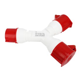 Y Shaped Industrial Plug IP44 Waterproof Industrial Socket Connector Site Aviation Plug 5Pin 3P+N+E 380‑415V 32A