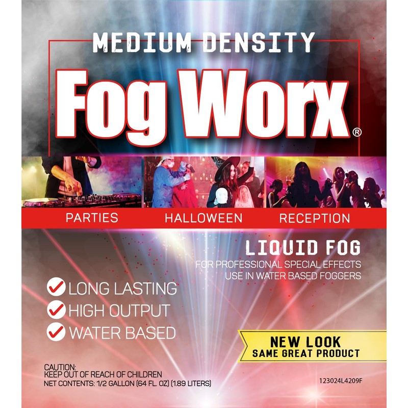 FogWorx Fog Juice - 1 Half Gallon of Premium Fog