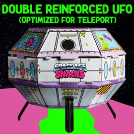 UFO Pack - 9 Kinds of Premium Freeze Dried Candy - Cosmic Crunchies, Moon Clouds, Space Sharks, Alien Tongues, Lemon Stars and More Shipped in a Spaceship Box for Protection