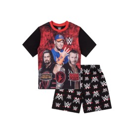 Boys WWE World Wrestling Entertainment John Cena Short Pyjamas (10-11 Years) Black