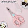 Baby Food Scissors Kicthen Shears,Kids Scissors Stainless Steel Scissors with
