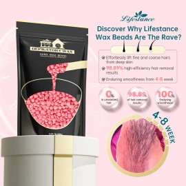 Lifestance 1LB Hair Removal Hard Wax Beans for Home Easy Use Body Bikini Area Face Wax Beads Fast Melting Waxing Hard WaxFragrance: ALOE