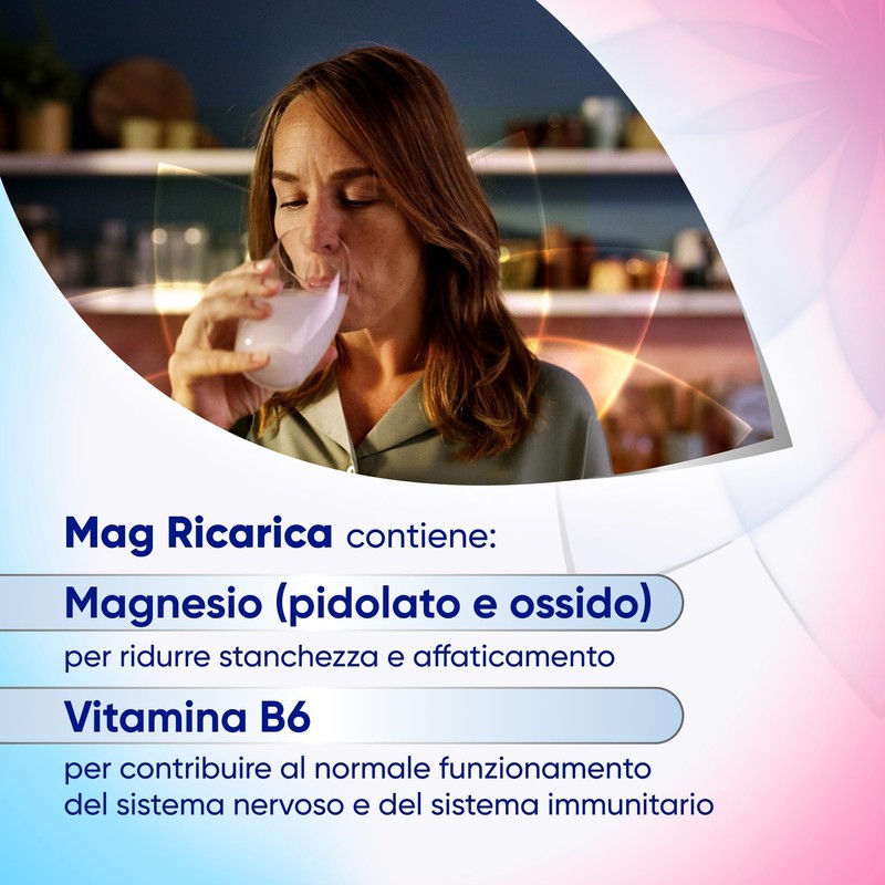 Mag Ricarica – Integratori per Adulti con Magnesio Pidolato, magnesio