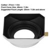 37mm Lens Hood Square Lens Hood Shade Accessory Sun Shade