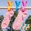 8 PCS Large Beach Towel Clips, Colourful Sun Lounger Towel