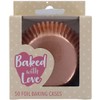 Baked With Love Foil Baking Cases, Cups, Greaseproof Cupcake Cases,