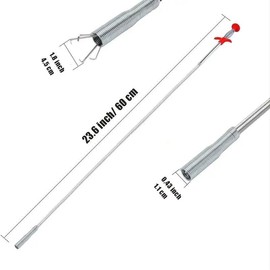 Drain Clog Remover Tool, 1pc Flexible Grabber Claw Pick Up Reacher Tool, Bendable Hose Pickup Reaching Assist Tool for Litter Pick, Hair Remove