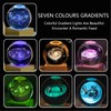 HeZhiNing Crystal Ball Night Light Creative Night Scene Astronomy 3D