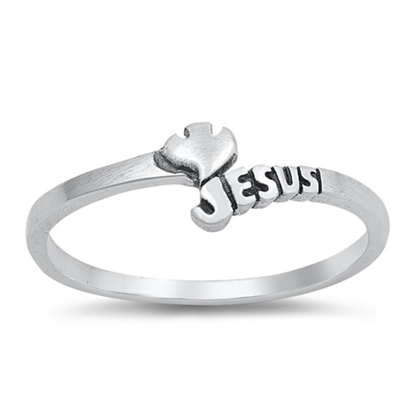 Lux Salve Jewelry Jesus with Dove Bypass Purity Ring in