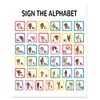 arricraft 1 Piece ASL Alphabet Chart Poster American ABC Sign