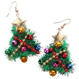 WHAMVOX Xmas Earrings Set for Women Christmas Tree Bell Earrings Festive Decorative Ear Jewelry