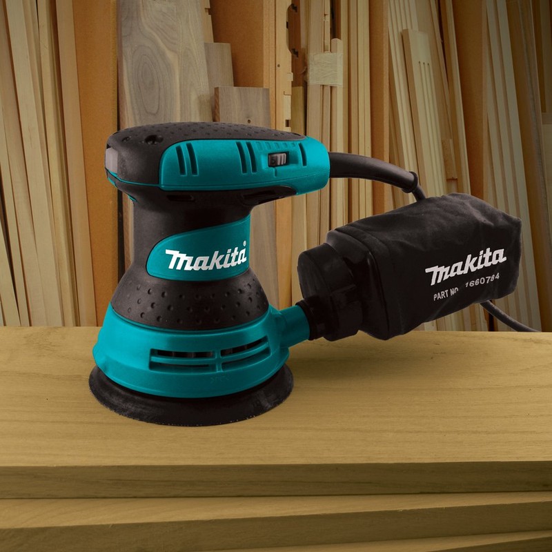 Makita BO5031K Variable Speed Random Orbit Sander, 5 In, Teal