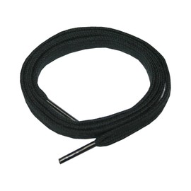 Boot Laces Shoelaces Cotton 50 cm Flat Black (0108)