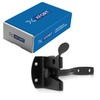 XFORT® Black Auto Gate Latch, Garden Gate Latch, Door Catch,