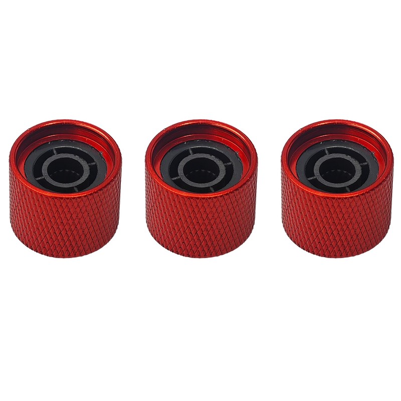 STFRBTH 4PCS Guitar Control Knobs, Red Volume Tone Dome Knobs
