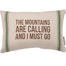 Primitives By Kathy Striped Throw Pillow, 15 x 10, Beige/Green