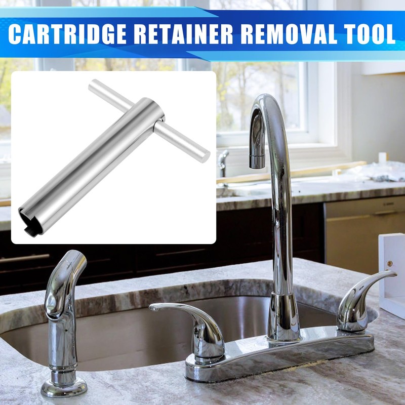 Cartridge Retainer Removal Tool with Handle for Moen 14272/1224/1234/1248, Replacement