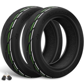 Felixstory 9.5x2.50 Vacuum Tire, Fit for NIU KQi3 Pro/KQi Air/KQi Max Electric Scooter, 9.5 Inch Rear Front Wheel Replacement, Tubeless, Non-slip, Abrasion, Shockproof, 2pcs