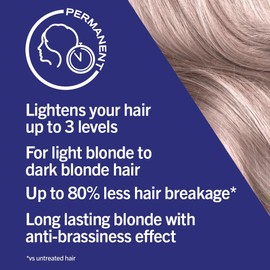 Schwarzkopf LIVE Intense Colour B15 Platinum Blonde, Permanent Hair Dye, Blonde Hair Colour for Lightening and Colouring in 1 Simple Step