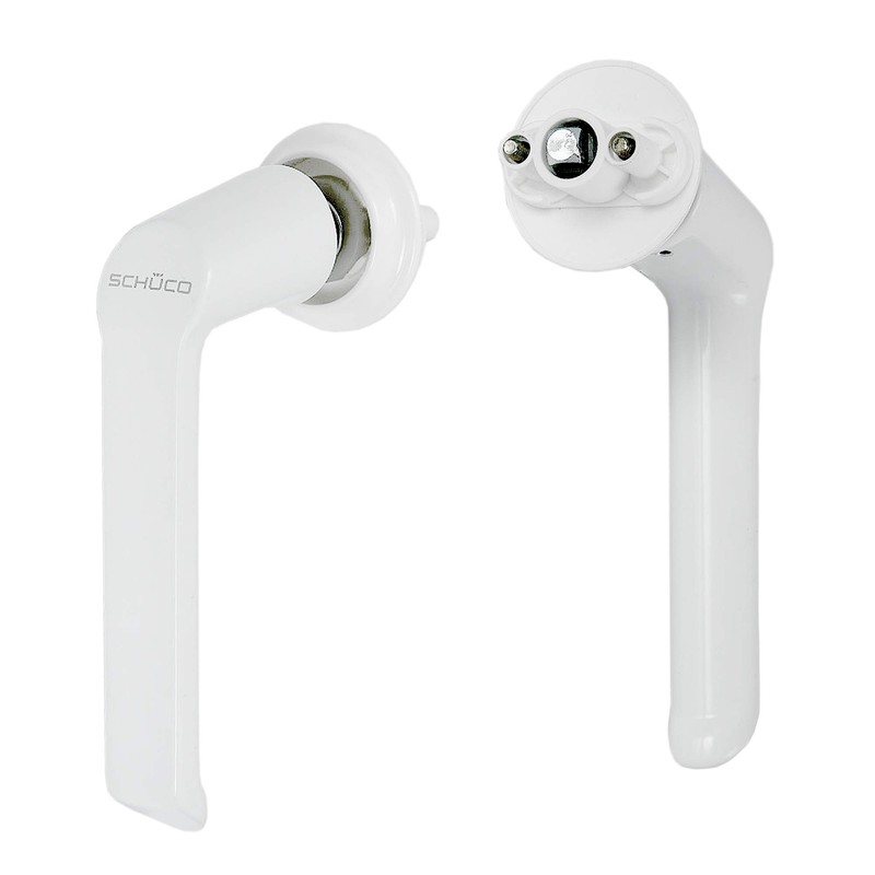 Schüco Window handle plug-in handle, white, as a set including