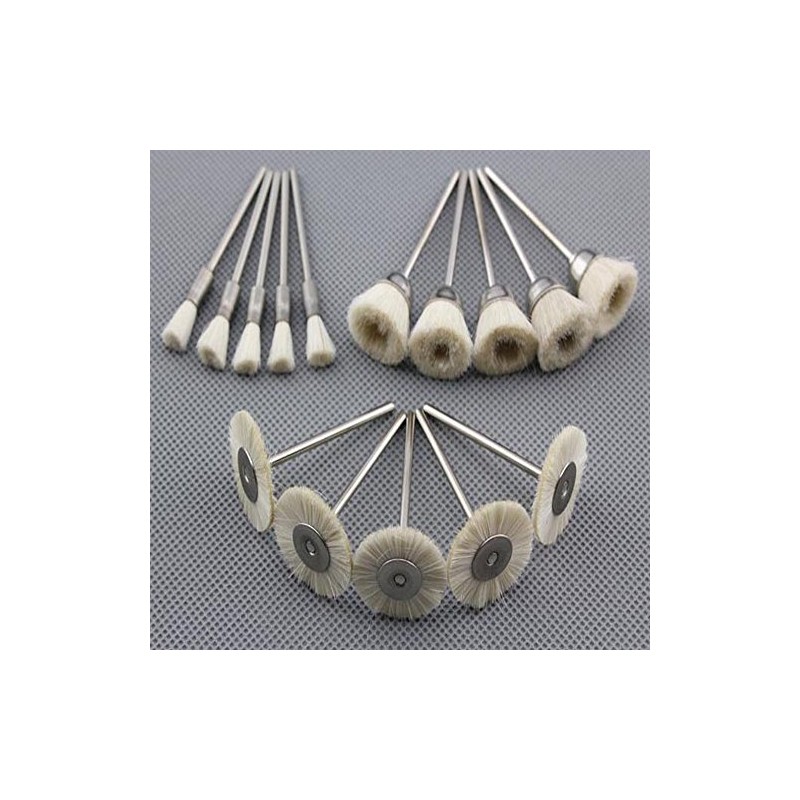 Luoke Rotary Tools Supplies, Bristle Wheel Brushes for Dremel Accessories
